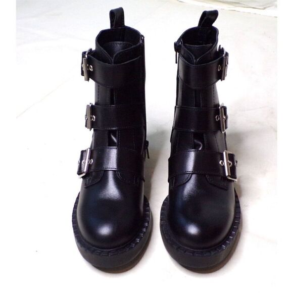 STEVE MADDEN Arlette Triple Buckle Moto Boots size 6 NEW without box - Picture 7 of 12